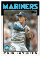 Mark Langston - Seattle Mariners (MLB Baseball Card) 1986 Topps # 495 Mint