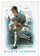 Greg Minton - San Francisco Giants - Team Leaders (MLB Baseball Card) 1986 Topps # 516 Mint