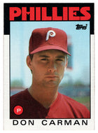 Don Carman RC - Philadelphia Phillies (MLB Baseball Card) 1986 Topps # 532 Mint