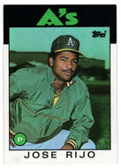 Jose Rijo - Oakland Athletics (MLB Baseball Card) 1986 Topps # 536 Mint