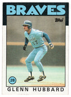 Glenn Hubbard - Atlanta Braves (MLB Baseball Card) 1986 Topps # 539 Mint