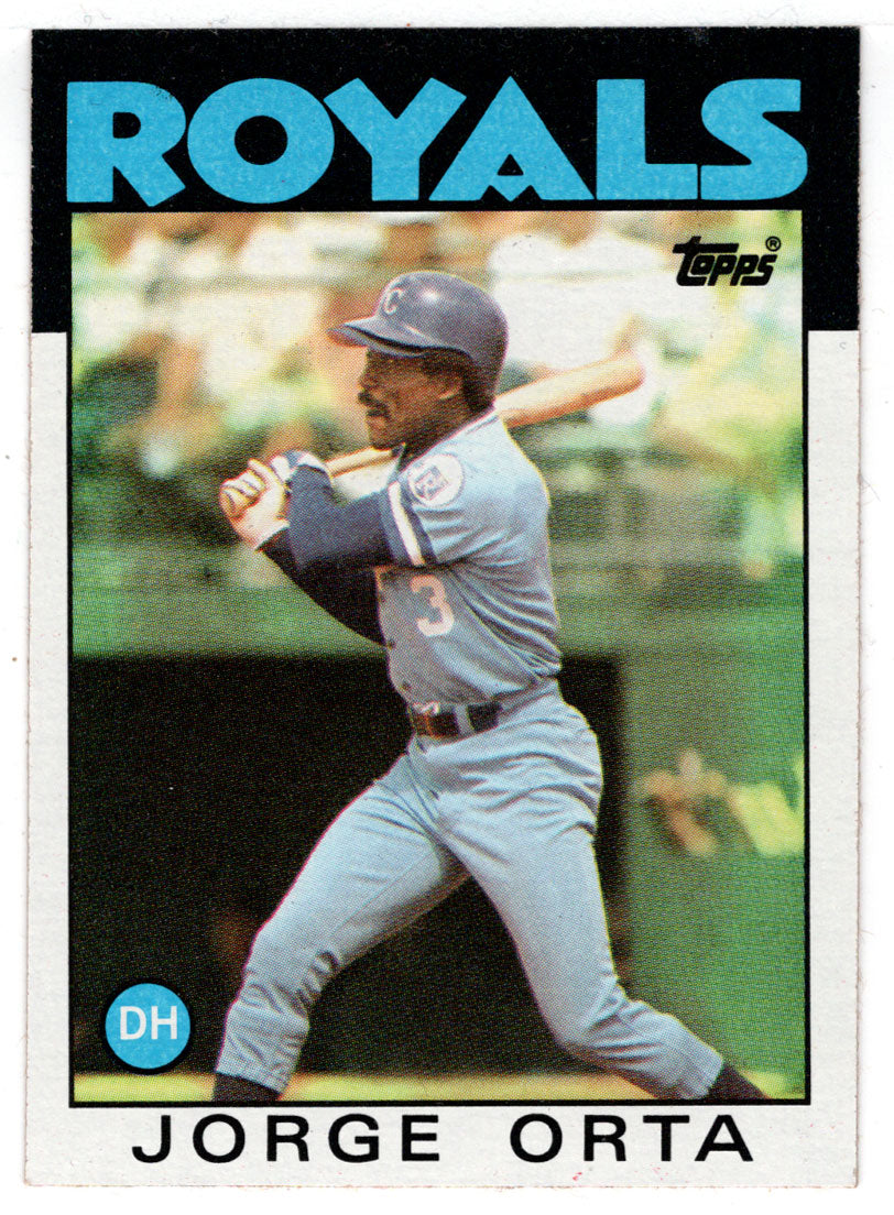 Jorge Orta - Kansas City Royals (MLB Baseball Card) 1986 Topps # 541 Mint