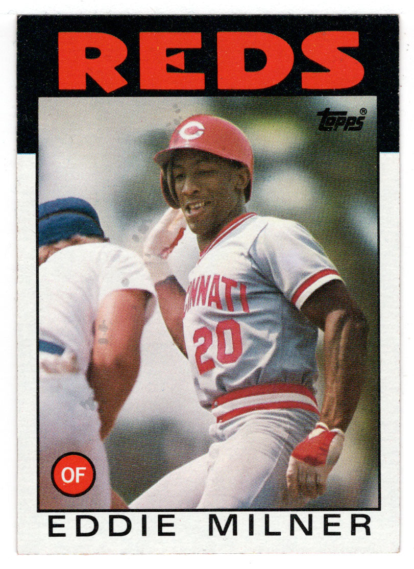 Eddie Milner - Cincinnati Reds (MLB Baseball Card) 1986 Topps # 544 Mint