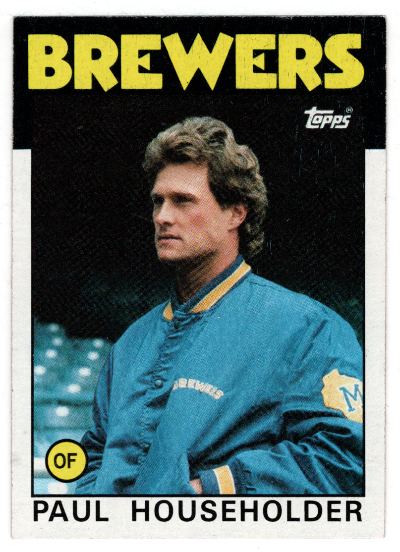 Paul Householder - Milwaukee Brewers (MLB Baseball Card) 1986 Topps # 554 Mint