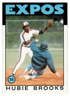 Hubie Brooks - Montreal Expos (MLB Baseball Card) 1986 Topps # 555 Mint
