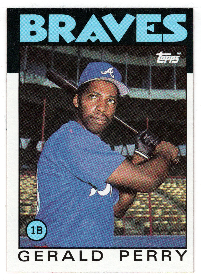 Gerald Perry - Atlanta Braves (MLB Baseball Card) 1986 Topps # 557 Mint