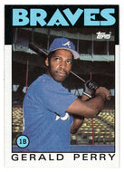 Gerald Perry - Atlanta Braves (MLB Baseball Card) 1986 Topps # 557 Mint