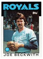 Joe Beckwith - Kansas City Royals (MLB Baseball Card) 1986 Topps # 562 Mint