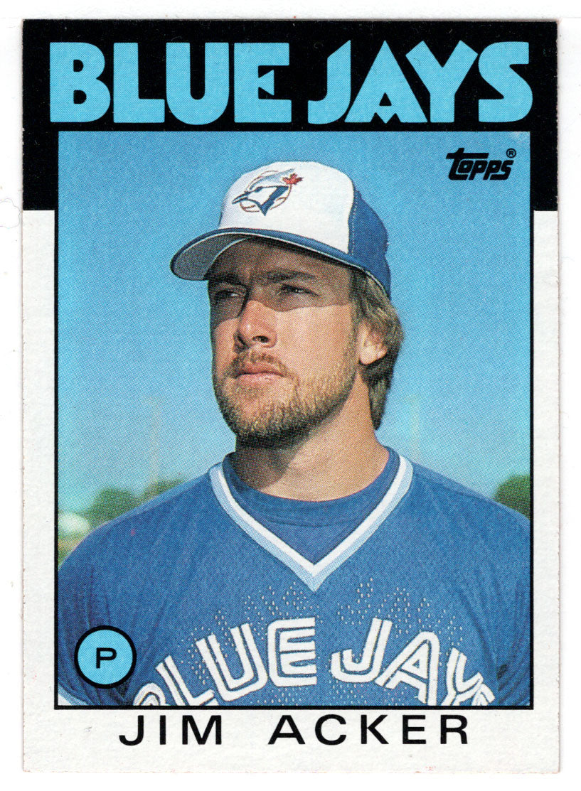 Jim Acker - Toronto Blue Jays (MLB Baseball Card) 1986 Topps # 569 Mint