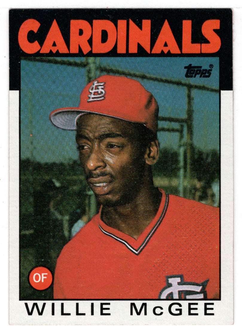 Willie McGee - St. Louis Cardinals (MLB Baseball Card) 1986 Topps # 580 Mint