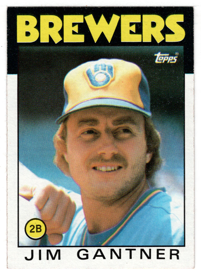 Jim Gantner - Milwaukee Brewers (MLB Baseball Card) 1986 Topps # 582 Mint