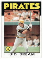Sid Bream - Pittsburgh Pirates (MLB Baseball Card) 1986 Topps # 589 Mint