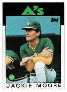 Jackie Moore - Oakland Athletics - Manager (MLB Baseball Card) 1986 Topps # 591 Mint