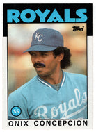 Onix Concepcion - Kansas City Royals (MLB Baseball Card) 1986 Topps # 596 Mint