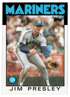 Jim Presley - Seattle Mariners (MLB Baseball Card) 1986 Topps # 598 Mint