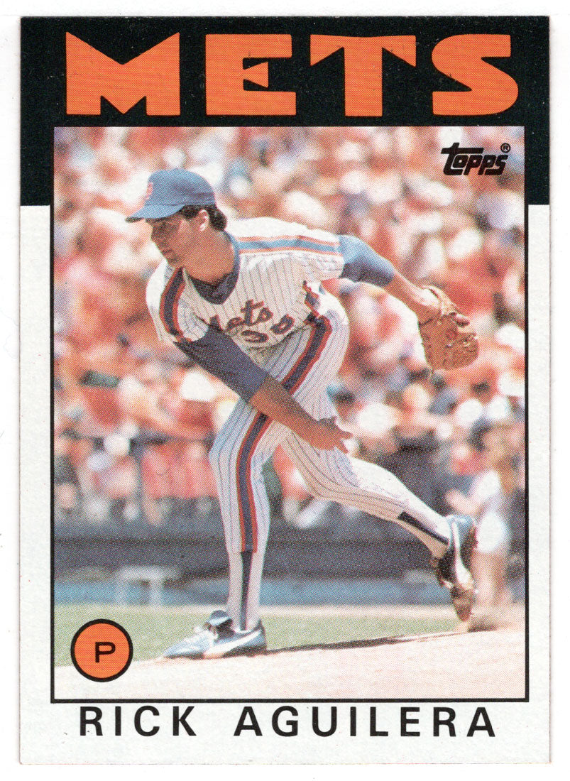 Rick Aguilera RC - New York Mets (MLB Baseball Card) 1986 Topps # 599 Mint
