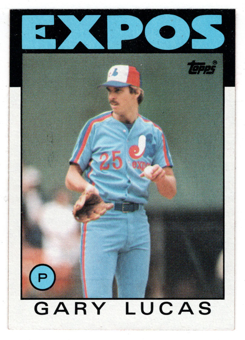 Gary Lucas - Montreal Expos (MLB Baseball Card) 1986 Topps # 601 Mint
