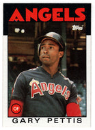 Gary Pettis - California Angels (MLB Baseball Card) 1986 Topps # 604 Mint