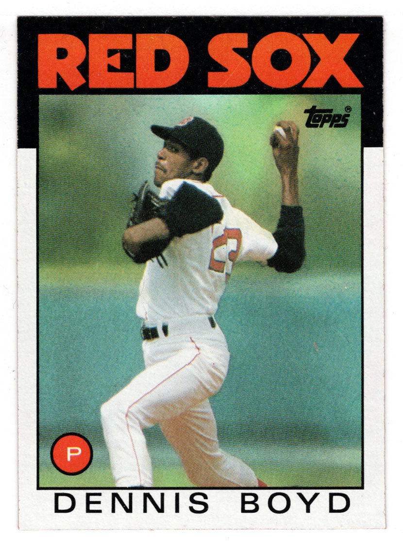 Dennis Boyd - Boston Red Sox (MLB Baseball Card) 1986 Topps # 605 Mint