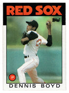Dennis Boyd - Boston Red Sox (MLB Baseball Card) 1986 Topps # 605 Mint