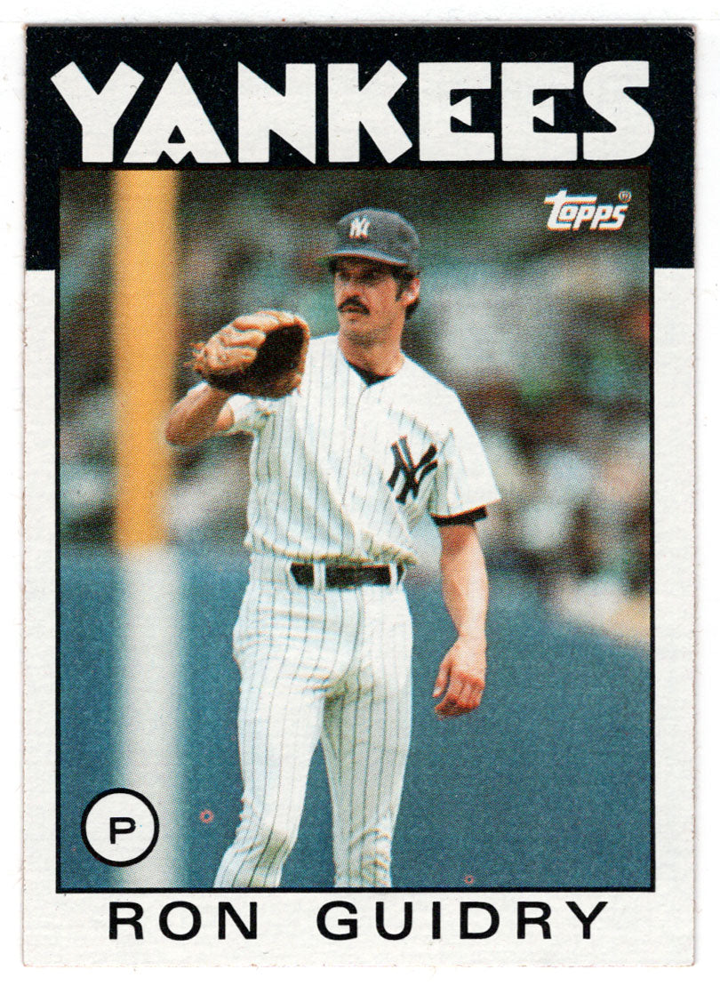 Ron Guidry - New York Yankees (MLB Baseball Card) 1986 Topps # 610 Min –  PictureYourDreams