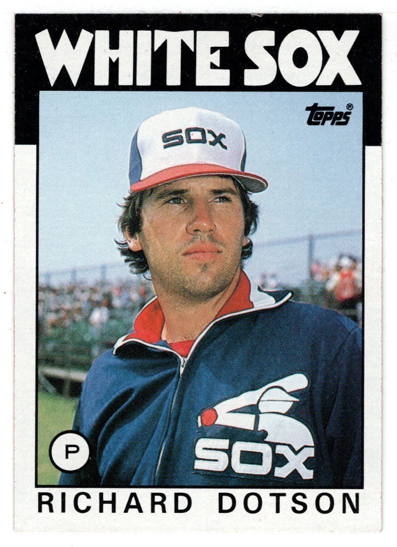 Richard Dotson Chicago White Sox MLB Baseball Card 1986 Topps 61 PictureYourDreams