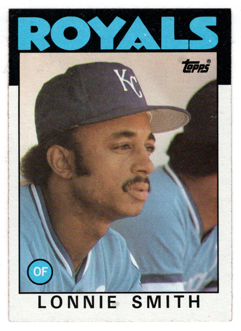 Lonnie Smith - Kansas City Royals (MLB Baseball Card) 1986 Topps # 617 Mint