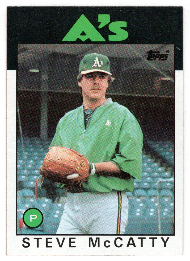 Steve McCatty - Oakland Athletics (MLB Baseball Card) 1986 Topps # 624 Mint