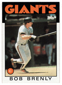 Bob Brenly - San Francisco Giants (MLB Baseball Card) 1986 Topps # 625 Mint