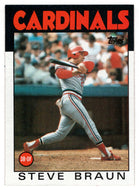 Steve Braun - St. Louis Cardinals (MLB Baseball Card) 1986 Topps # 631 Mint
