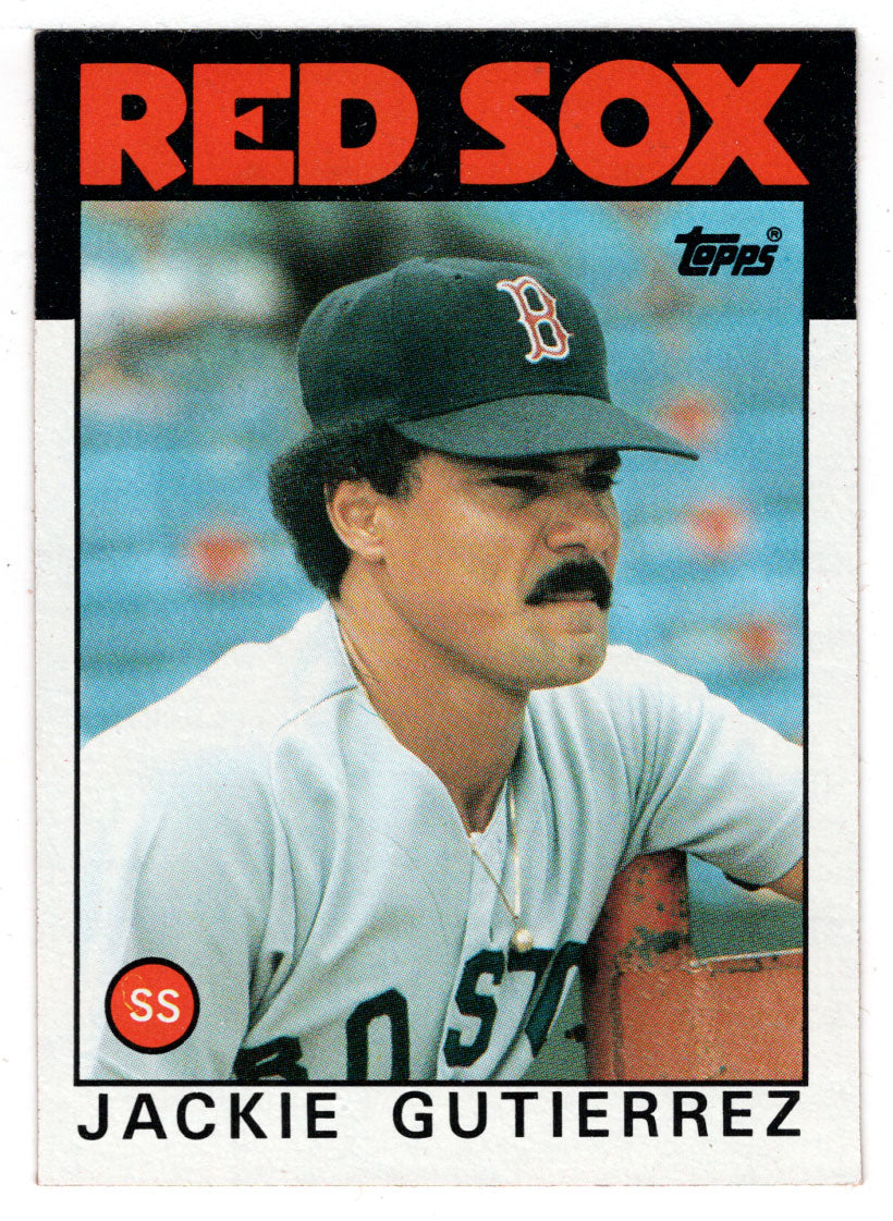 Jackie Gutierrez - Boston Red Sox (MLB Baseball Card) 1986 Topps # 633 Mint