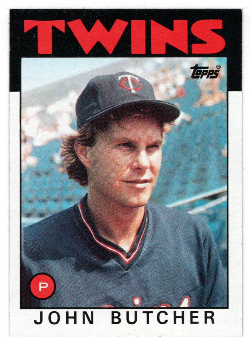 John Butcher - Minnesota Twins (MLB Baseball Card) 1986 Topps # 638 Mint