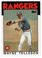 Wayne Tolleson - Texas Rangers (MLB Baseball Card) 1986 Topps # 641 Mint