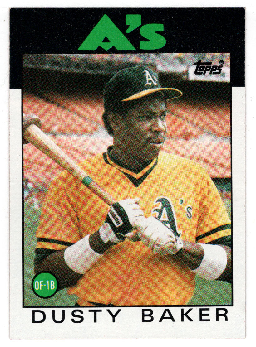Dusty Baker - Oakland Athletics (MLB Baseball Card) 1986 Topps # 645 Mint