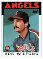Rob Wilfong - California Angels (MLB Baseball Card) 1986 Topps # 658 Mint