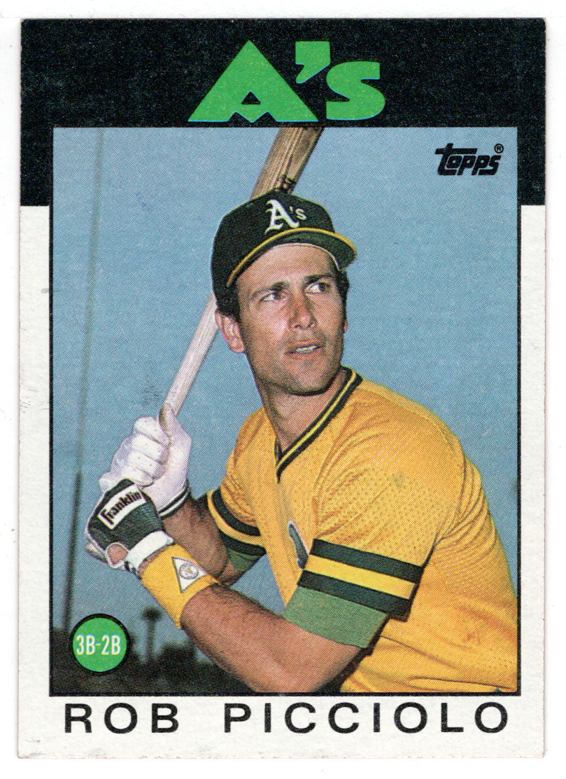 Rob Picciolo - Oakland Athletics (MLB Baseball Card) 1986 Topps # 672 Mint