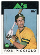 Rob Picciolo - Oakland Athletics (MLB Baseball Card) 1986 Topps # 672 Mint