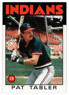 Pat Tabler - Cleveland Indians (MLB Baseball Card) 1986 Topps # 674 Mint