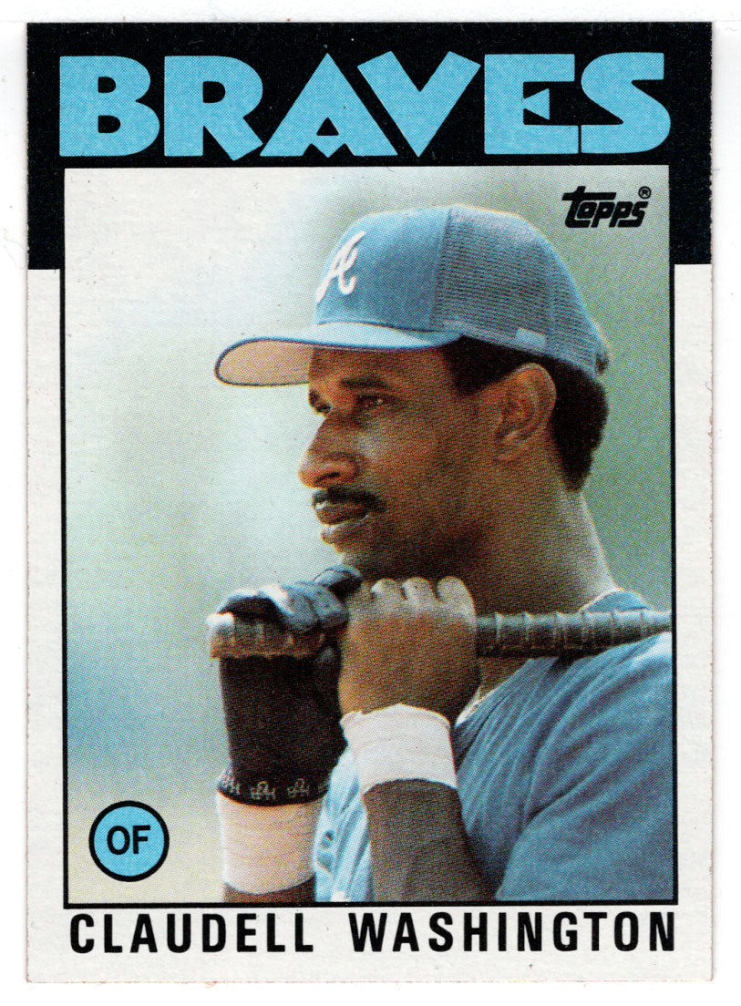 Claudell Washington - Atlanta Braves (MLB Baseball Card) 1986 Topps # 675 Mint