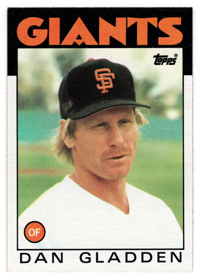 Dan Gladden - San Francisco Giants (MLB Baseball Card) 1986 Topps # 678 Mint
