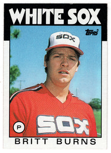 Britt Burns - Chicago White Sox (MLB Baseball Card) 1986 Topps # 679 Mint