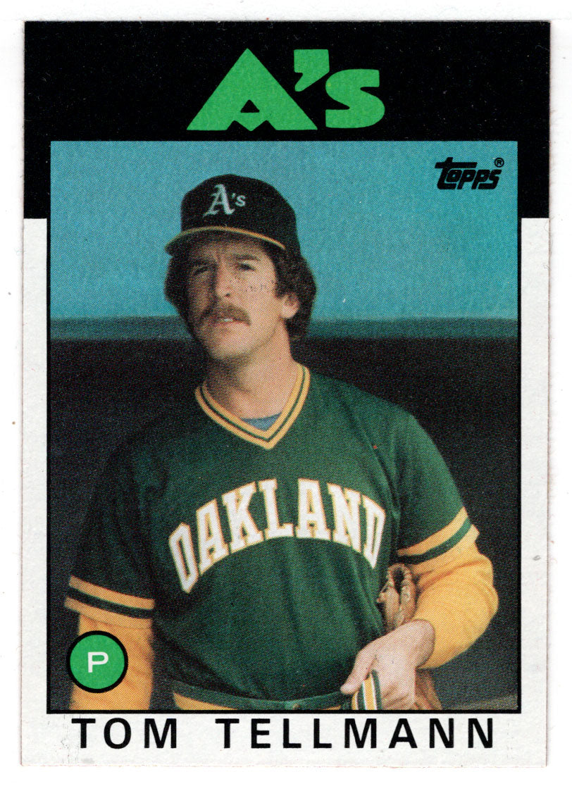 Tom Tellmann - Oakland Athletics (MLB Baseball Card) 1986 Topps # 693 Mint