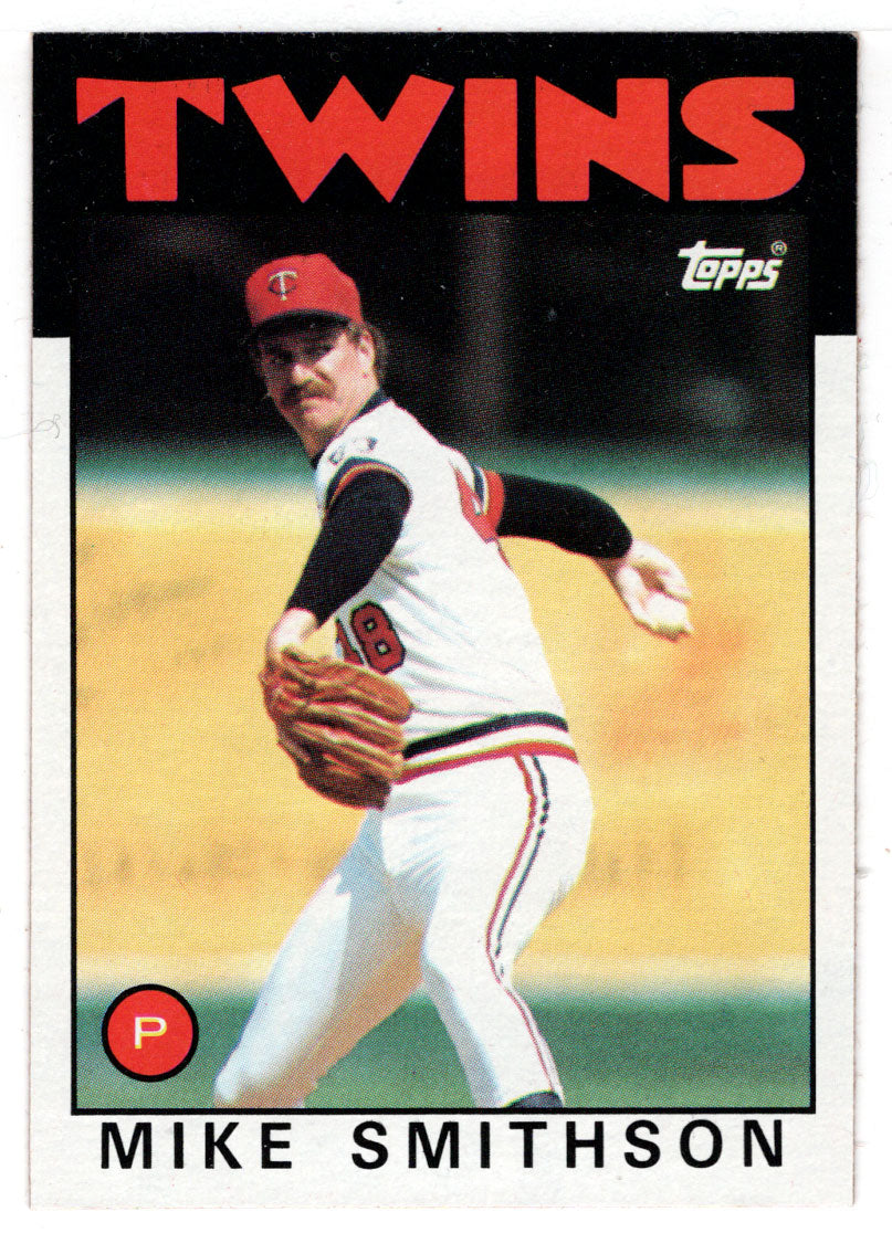Mike Smithson - Minnesota Twins (MLB Baseball Card) 1986 Topps # 695 Mint