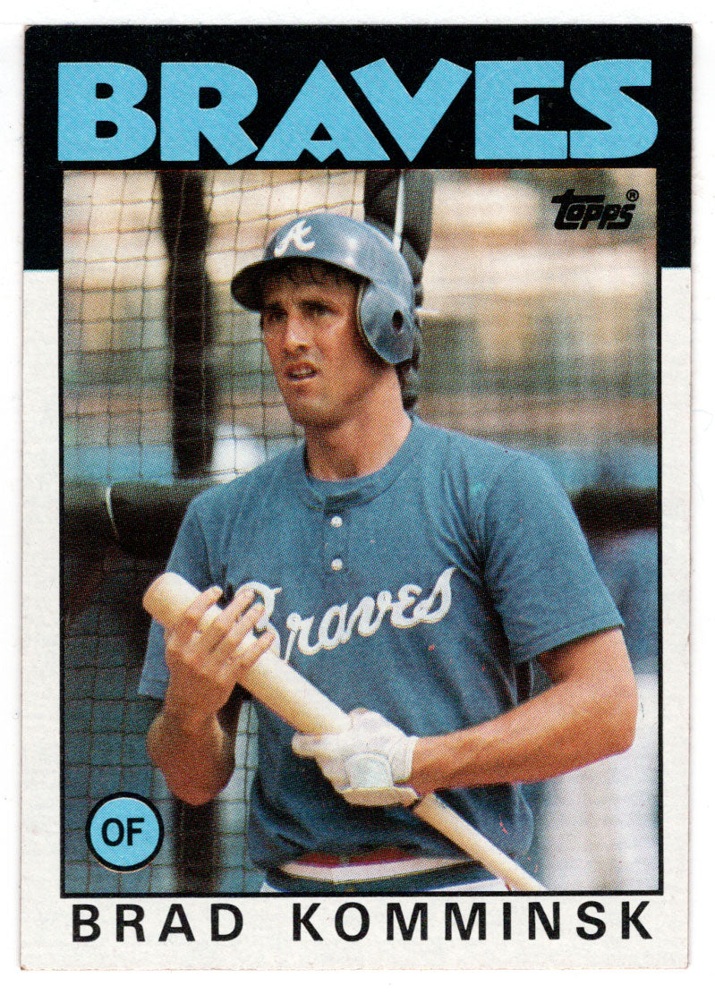 Brad Komminsk - Atlanta Braves (MLB Baseball Card) 1986 Topps # 698 Mint