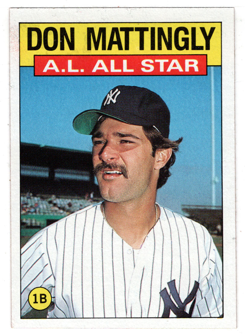 DON MATTINGLY NEW YORK YANKEES BASEBALL CARD