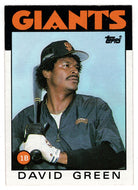 David Green - San Francisco Giants (MLB Baseball Card) 1986 Topps # 727 Mint