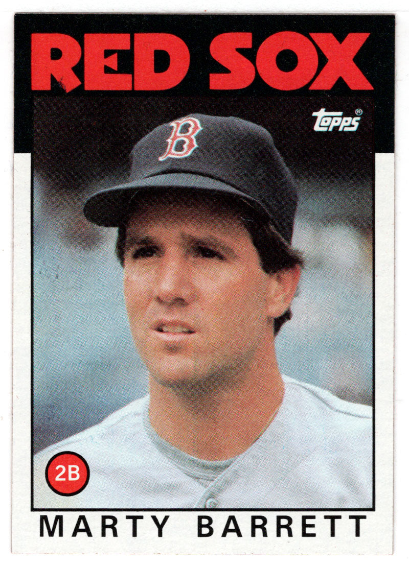 Marty Barrett - Boston Red Sox (MLB Baseball Card) 1986 Topps # 734 Mint
