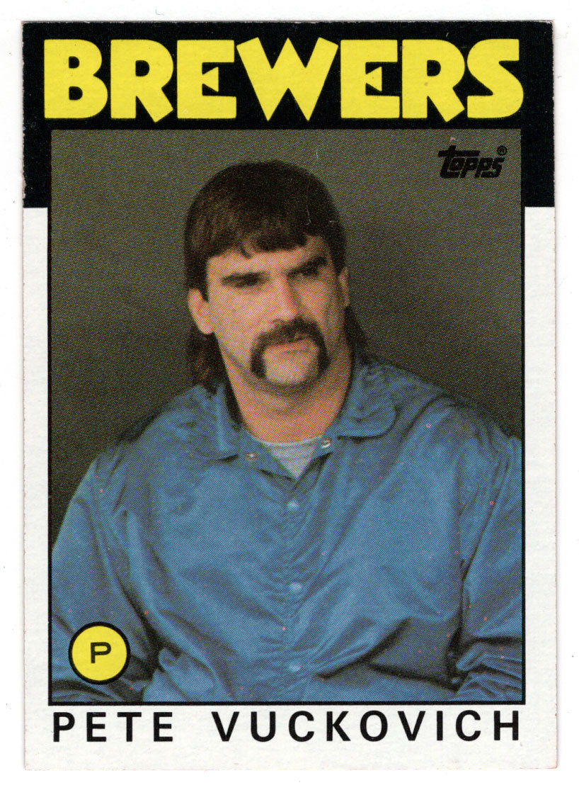 Pete Vuckovich - Milwaukee Brewers (MLB Baseball Card) 1986 Topps # 737 Mint