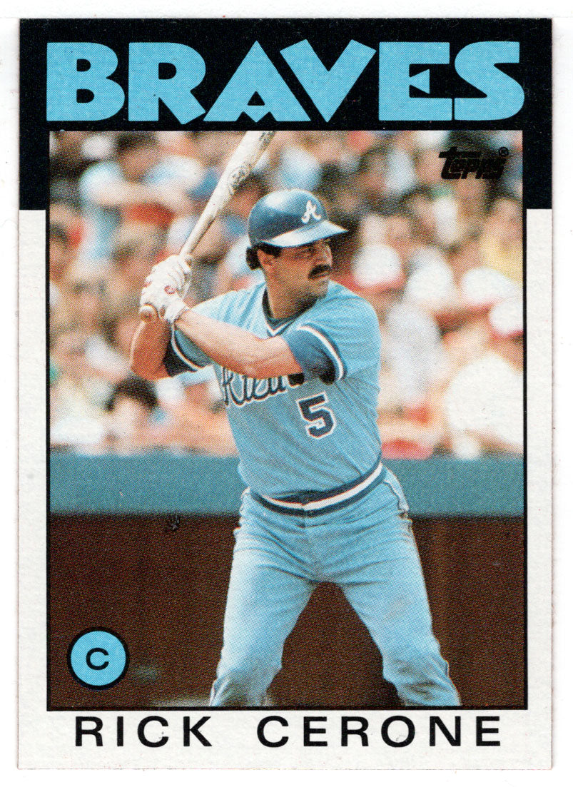Rick Cerone - Atlanta Braves (MLB Baseball Card) 1986 Topps # 747 Mint