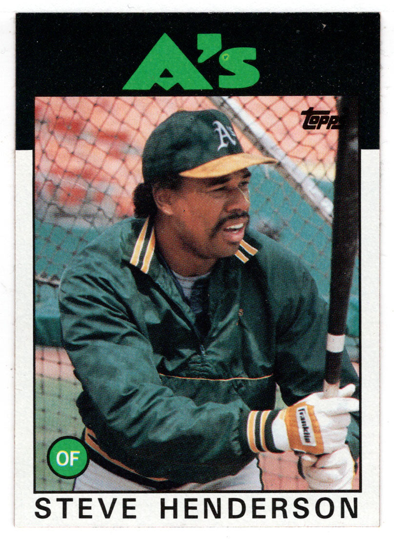 Steve Henderson - Oakland Athletics (MLB Baseball Card) 1986 Topps # 748 Mint